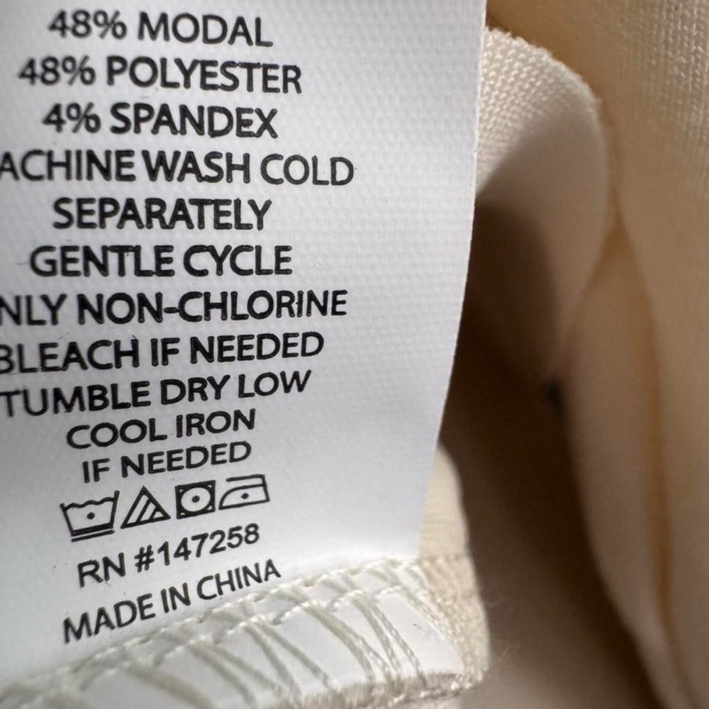 Simply Southern Pearl Star Cropped Sweatshirt Cream Medium Embellished Modal - Picture 7 of 10